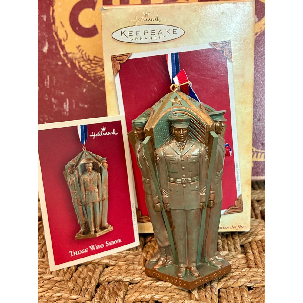 2004 Hallmark Keepsake Those Who Serve Military Ornament QXG5444 Veteran w/ Box